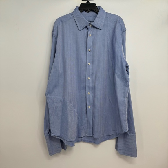 Robert Graham Other - Robert Graham Button Down French Cuff Shirt Men’s 2XL Blue Houndstooth